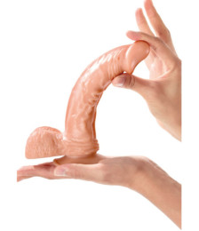 Gode réaliste grande longueur veiné avec testicules et ventouse 23cm - CC5141133194